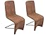 Produktbild CAVADORE 2er Set Schwinger Dallas/Untergestell aus pulverbeschichtetem Metall in schwarz/Bezug Vintage Fabric braun / 43, 97, 59,5 cm (BxHxT)