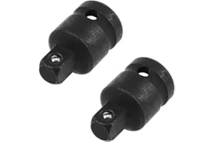 KingYH 2 Pack Impact Driver Conversions 1/2 to 3/8 Impact Socket Adapter and Reducer Set Female to Male Impact Adapter Driver Conversions Bit for Air Pneumatic Electric Ratchet Wrenches and Ratchets