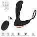 Produktbild Prostata Stimulator, Analvibrator Massagegerät Prostata Vibratoren Intensiven Motoren Viele Vibrationsmodi Für Punkt Hoden Perineum Stimulation, Funkfernbedienung 100% Medizinisches Silikon Analsex Spielzeug Für,Black
