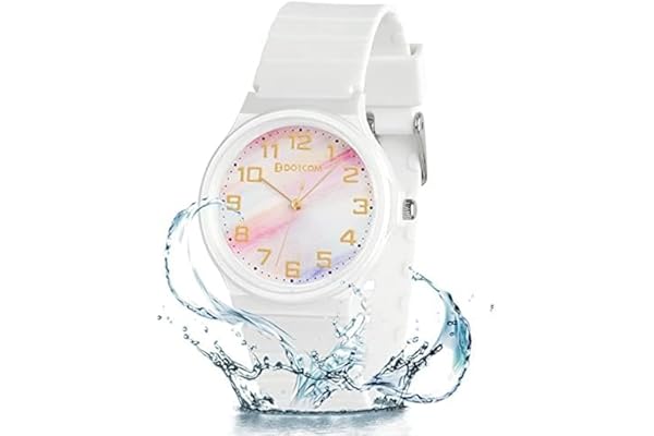 GUUMUXIN Montre pour Enfant Garçon et Fille,Analogique Quartz Montre avec Bracelet en Caoutchouc,3ATM Étanche