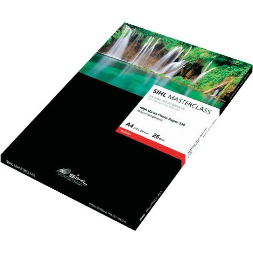 Preisvergleich Produktbild Sihl High Gloss Photo Paper 330g., A3+, 25 Bl.