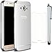 Produktbild Sunnycase Deluxe Luxus Series PC und Aluminium Metall Dual Protektiv Case Cover Tough Chrom Eckenschutz Kantenschutz Schutzhülle Handy Tasche für Samsung Galaxy J7 SM-J700 J700F J7008 2014 Edition Schale + Super Transparent Displayschutzfolie + Stylus Stift Touch Pen, Silber Silver Farbe