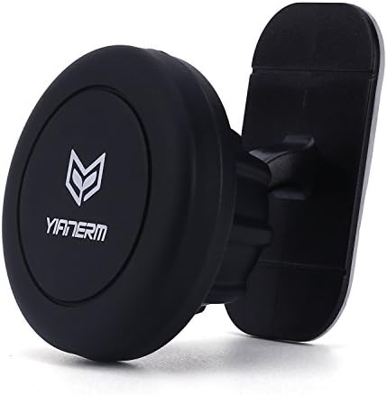 Yianerm Magnetic Car Phone Holder With 3M adhesive Stick On Dashboard car magnet mount phone Stand Support For Universal Phones (Black)