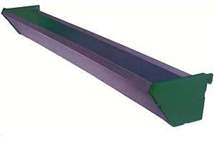 Gómez y Crespo Comedero Jaula Pollos y Gallinas Chapa Galvanizada y Plástico 1,20 m