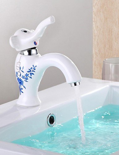 SZ pintura moderna de cerámica 1 sola manija del grifo del agujero