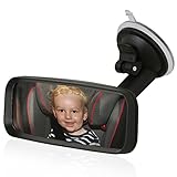 Wicked Chilli Accessory Passenger Rear View Mirror for Attachment to the Windscreen Gooseneck Vibration Free Mirror Surface: 153 x 45 mm Black
