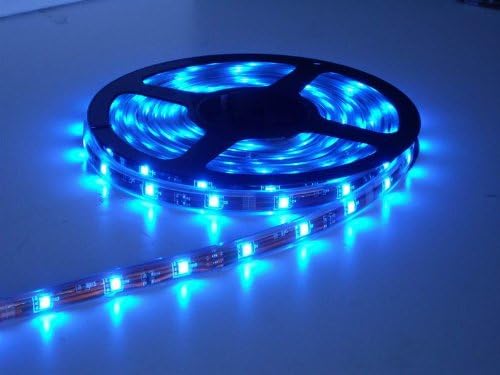12v LED Flexible BLUE SMD Strip Light 2 metres / 120 LED's ** IDEAL FOR GARDENS, HOMES, AQUARIUMS, KITCHENS, ETC **