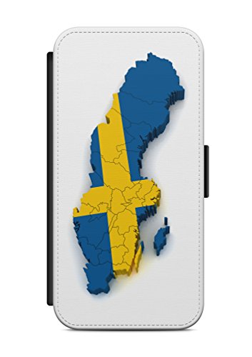 Huawei P10 Schweden Stockholm V2 Flip Tasche Hülle Case Cover Schutz Handy