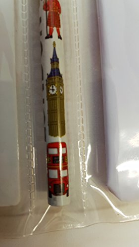  1 Bestselling All In One School Kit - London Souvenir - Pen   Pencil Case  Sharpener  Eraser   Rubber  Ruler  inches cm  - Trousse   Federmappchen   Caja de Lapices   Astuccio - White - EVERYTHING LONDON - Black Cab   Red Phone Box   London Bus   Royal Guard   Beefeater   Tower of London   Big Ben   Westminster Abbey   Tower Bridge   St Paul s Cathedral - Top Quality Product