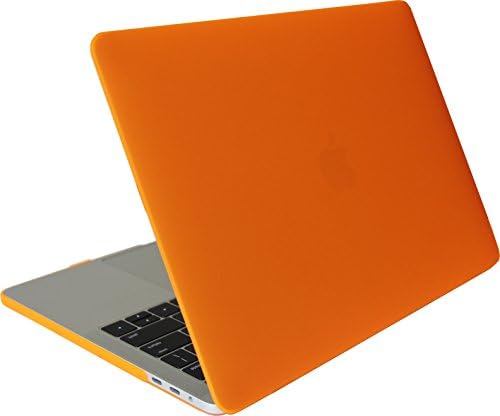 mCoque Orange matte hard case for NEW 2016 13.3" Apple MacBook Pro ( model no A1706 / A1708, with or without Touch Bar ) with a FREE transparent keyboard skin (model:A1706/A1708)