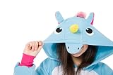 Pyjamas Einhorn, Schlafanzug Kostüm Erwachsene Anime Unisex Kigurumi Kostüme Jumpsuit Karneval Cosplay Tier -