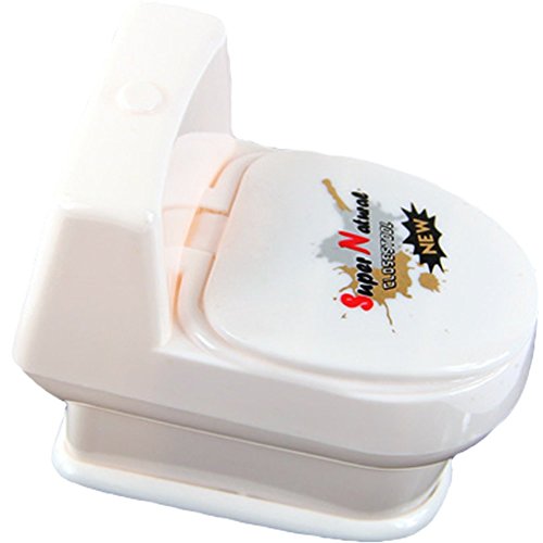 Preisvergleich Produktbild SODIAL(R) Weiss Mini Interessante Lustige Toilettenschuessel uebernatuerlich Wasser Pistole Spielzeug Fuer Kinder
