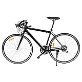bicicleta carretera aluminio 🚲El desviador completa el tren de transmisión para cambios rápidos y suaves, y el engranaje ofrece 21 velocidades.