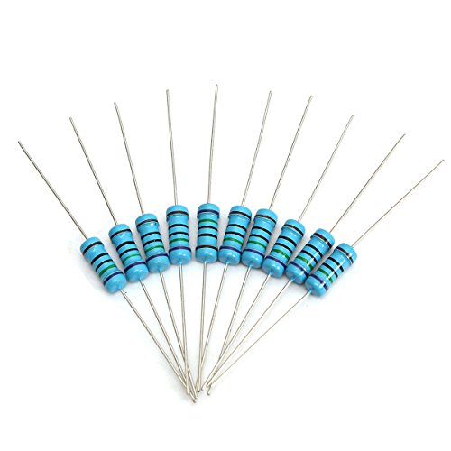 ELEGIANT Metall Film Widerstände Resistor set Assortment Kit 500Pcs 50 Value (1Ohm-1M 1W (1 Watt) - 6