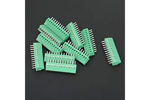 10 st/set 12 stift 2,54 mm Pitch PCB skruv terminalblock stabil grön PCB universell skruv