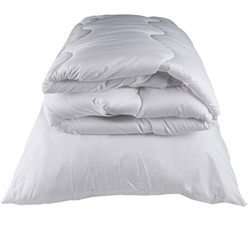 Premium Steppbett Steppbettdecke 135 x 200 cm im Set mit Kopfkissen 80 x80 cm für Allergiker geeignet - 4