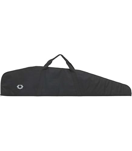 Funda Para Armas Largas TRIMAX JC110 - Acolchada, Con Hueco Para Visor, 125 Cm - Negra Reforzada