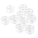 New 10pcs Small Plastic Bottle Jars Nail Art Display Container Case Storage Organier with Transparent