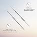 Suprent Blackhead Remover Set-Stainless Steel, Risk Free, Comedone Removal, Zit & Pimple Extraction with PU Leather Case