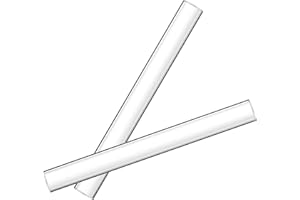 EASYKEENECOM 2-Piece Hollow Ultra Smooth Clay Rollers - Solid Acrylic Tube Rolling Pin for Art, Craft & Polymer Clay