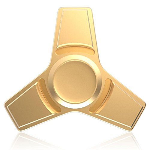 Hand Fidget Spinner,Omiky EDC Tri Fidget Spinner Finger Groy Toy for SBDX ADD ADHD Anxiety Autism Suffers (Gold) Hand Fidget Spinner,Omiky EDC Tri Fidget Spinner Finger Groy Toy for SBDX ADD ADHD Anxiety Autism Suffers (Gold)