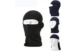 CETORNIE LINVSHI SHOP Cagoule Balaclava,Cagoule Moto Masque Unisexe Multifonctionnel Visage Balaclava Sport Protection pour Randonnée Vélo Ski Running Noir, 30