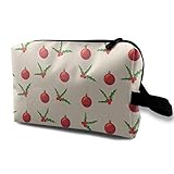Material: 600 Oxford Cloth Christmas Holly Berries Travel Large Makeup Bag Train Case Toiletry Bag Fashion Brush Organizer Storage Bag