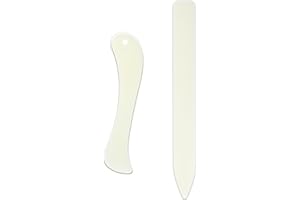 LARREL Bone Folder Scoring, 2PCS Sewing Seam Bone Folder Plastic Bones folders Quilting Supplies Paper Sewing Tools for Paper Crafting Marking Creases Marks on Fabric