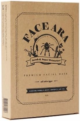 FACE ARA Premium Facial Mask Sheet for Scrub & Super Moisturizer 25g 30pcs Set