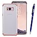 Produktbild Yokata Samsung Galaxy S8 Plus Hülle Transparent Vollschutz Handyhülle Ultra Dünn Slim Leicht Etui Anti-Kratzer Case Weich Silikon Gel Clear Durchsichtig TPU Schutzhülle [Backcover] und Weiche Plastik Hard PC Schale [Front] mit Silicone Bumper Protective Cover für Samsung Galaxy S8 Plus (6,2 Zoll) + 1x Kapazitive Feder - Rose Gold