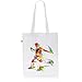 Produktbild style3 WM EM Deutschland Biobaumwolle Beutel Jutebeutel Tasche Tote Bag Weltmeisterschaft, Farbe:Weiß