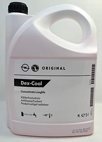 OPEL DEXCOOL ANTICONGELANTE PURO LONG LIFE 5 L color Rojo