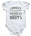 HippoWarehouse Forget glass slippers this princess wears boots baby vest boys girls