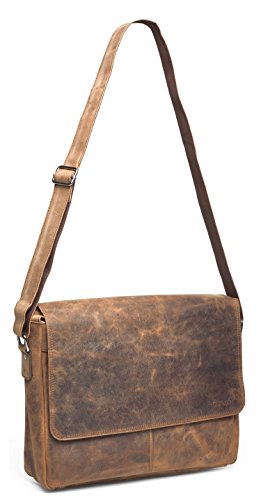 Packenger Vethorn Messenger Bag Umhängetasche oder Notebooktasche mit Notebook-Fach bis 15“ in verschiedenen Farben - 4