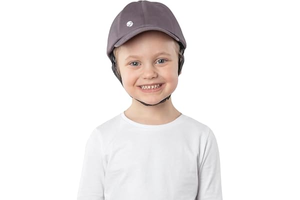 Ribcap Medicinsk hjälm för barn | Baseballkeps stil med hakrem | Midi/Maxi 51–56 cm | Vadderad skyddshjälm för barn