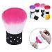 Elite99 Convenient Colourful Nail Remover Brush for Acrylic & UV Gel Polish Nail Art Decor Dust Powder Cleaner or Cosmetic Face Brush Make-up Manicure Foundation Rose Red