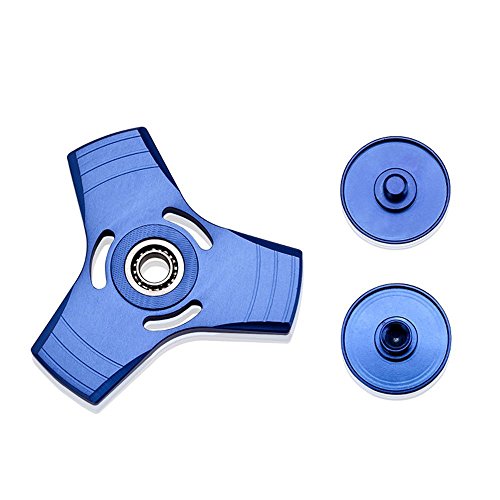 Fidget Toy, NiuSY Hand Spinner Spielzeug EDC Focus Aluminium Handspielzeug mit Hybrid-Keramik Lager Ultra Durable, Perfekt für ADS, ADHS, Angstzustände und Autismus Erwachsene Kinder, Tri-Spinner - 2