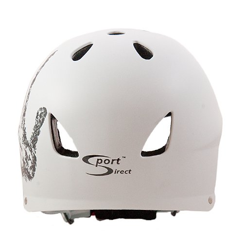 Sport DirectTM Bike BMX/Skateboard-Zyklus Fahrradhelm weiÃŸ 55-58 cm - 3