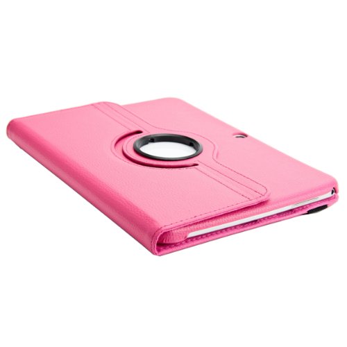 360° Tab3 10.1 Standtasche für SAMSUNG GALAXY TAB 3 10.1 P5200 P5210 P5220 Hülle Schutz Etui Tasche Cover (Pink) - 4