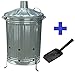 Produktbild Garten Verbrennungstonne verzinkt 90 LT + Gratis Ash Schaufel (Burning Wood Blätter Papier etc..)