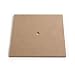 Blank MDF Square Clock Face
