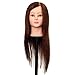LuckyFine 100% Long Real Human Hair Salon Hairdressing Training Head Practice Model With Clamp