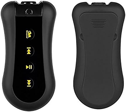 MOKE 8GB Sport Swimming Diving Waterproof Diving Underwater Waterproof to 3 Meters with MP3 Player FM Radio Earphone for running swimming Cycling Fitness (Black)