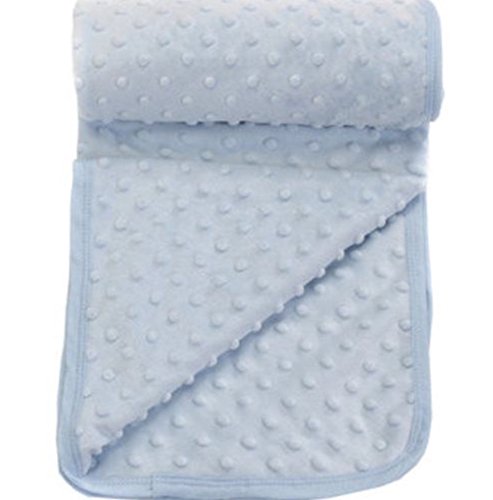 Baby Nursery Popcorn Textured Super Soft Baby Banket Moses/Pram Blue
