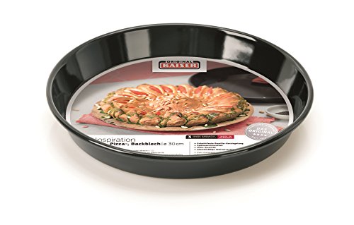 KAISER Pizza- Pie und Backblech Ø 28 cm Cuisine Line schnitt- und kratzfeste Emaille-Oberfläche spülmaschinengeeignet extra schwer und formstabil - 2
