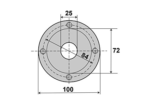PAULIMOT Vierbackenfutter 100 mm einzeln verstellbare Backen - 3