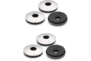 ANSIEDIO EPDM-Dichtscheiben mit Neoprenbeschichtung aus Edelstahl für Schrauben, M4.2×12mm,50 pcs