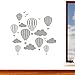 Children's Hot Air Balloons with Clouds & Birds Wall Sticker - Art Vinyl Decal Stickers, Childrens Bedroom, Easy to Apply, Free Applicator, Easy Peel - (Please Choose Your Size & Colour Using the Selection Boxes) - by Rubybloom Designs