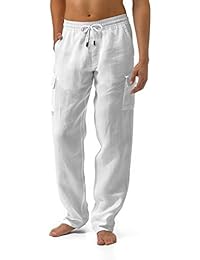 Vilebrequin Pantalón de lino con dos bolsillos de estilo casual - Hombre