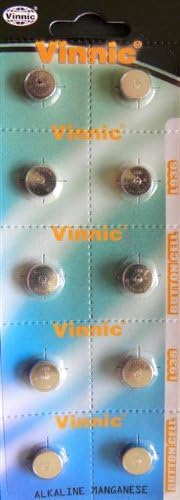 Vinnic AG9 L936 SR936 SR45 394 524 RW33 Alkaline Battery (10 Pack) used in Watches, Calculators, Toys, Lasers, Clocks, Thermometers, and many other electronic items.